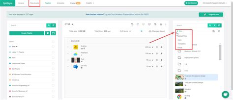 So erstellen und verwenden Sie Playlists – OptiSigns
