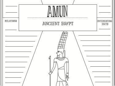 Amun Fact File Egyptian Gods Teaching Resources