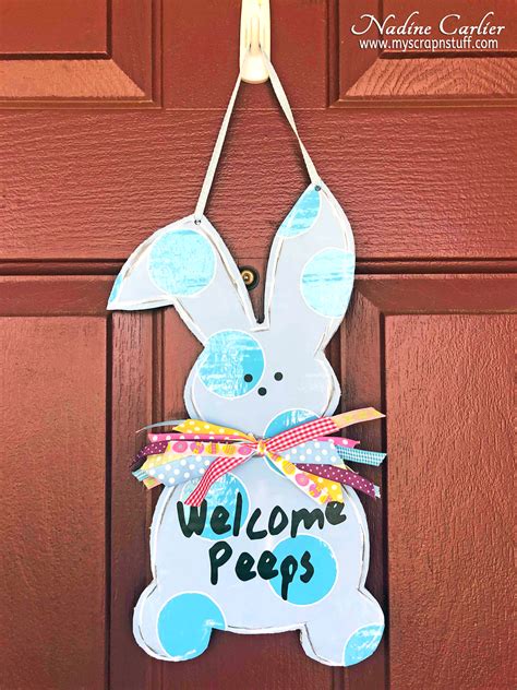 How To Make An Easter Door Hanger Nadine Carlier