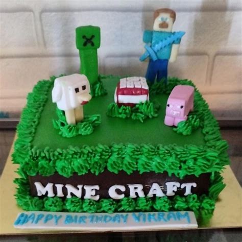 Minecraft Theme Cakes | Customized Cakes in Hyderabad|CakeSmash.in