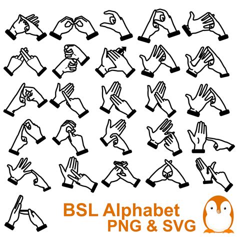 British Sign Language Alphabet