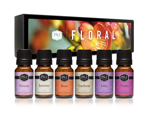 Floral Set of 6 Fragrance Oils - Premium Grade Scented Oil - Violet ...