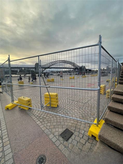 temporary fence bracing rock solid stability