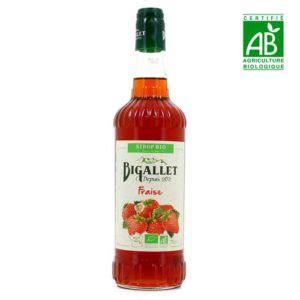 Sirop De Fraise Bigallet BIO 70cl La Source Epicerie Participative