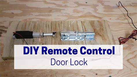 DIY Remote Control Door Lock YouTube