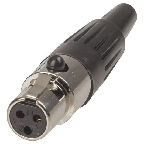 3 Pin Line Female Mini XLR Style Connector Jaycar New Zealand