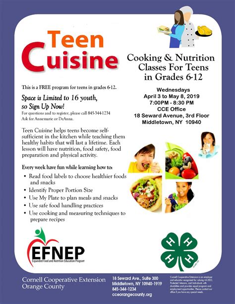 Cornell Cooperative Extension Teen Cuisine