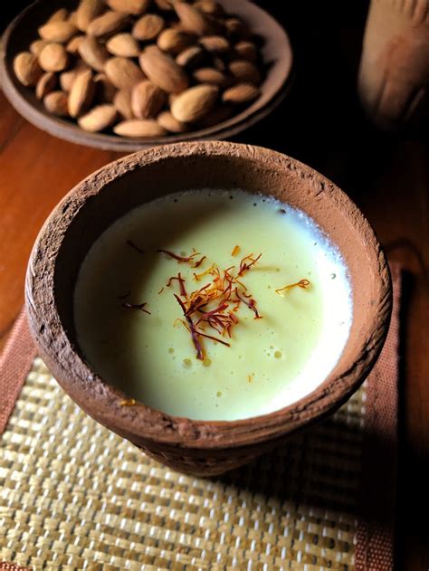 Kesar Badam Milk Cosy Winter Drink Tempting Treat