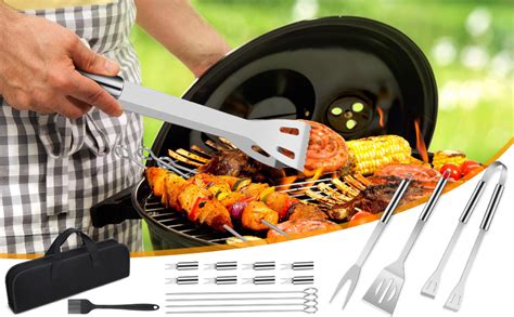 Ensemble D Outils De Barbecue Pcs Barbecue Ustensiles En Acier