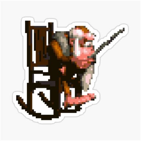 Cranky Kong Sitting Sticker For Sale By Tescoman Redbubble