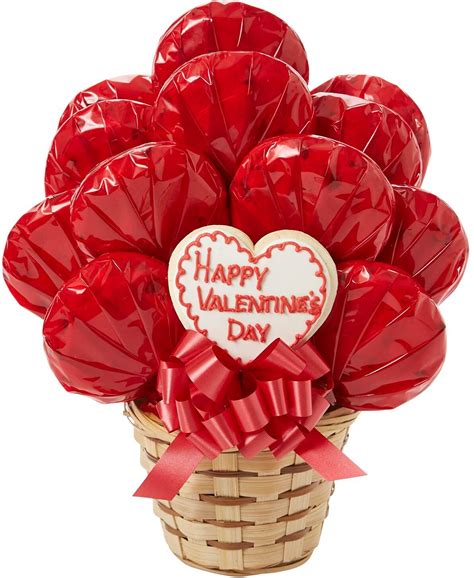 Valentine Happy Day Cookie Bouquet - Cookie Bouquets