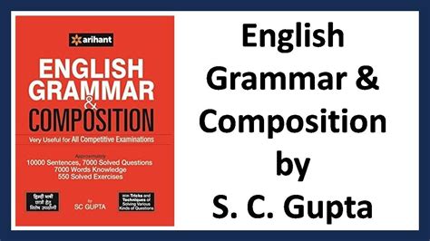 Arihant English Grammar And Composition By SC Gupta Book Review YouTube