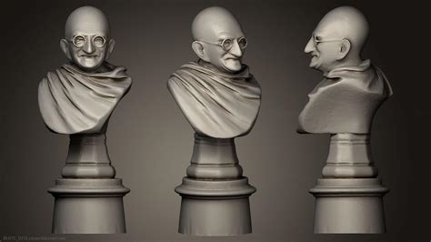 Busts And Bas Reliefs Of Famous People Bustc D Model For Cnc