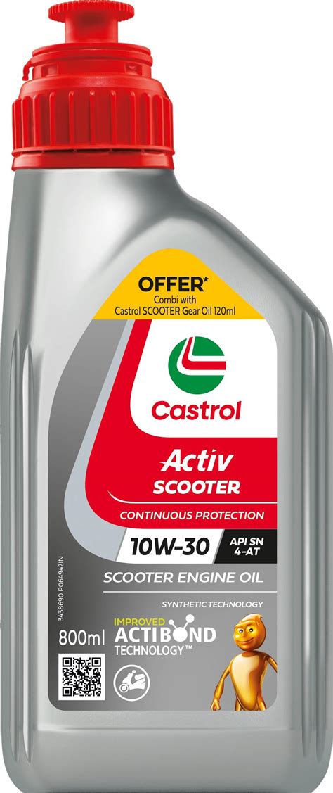 Castrol Activ W Engine Oil Actibond Technology Suitable For