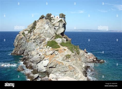 The Little Church Of Ayios Ioannis Kastri On The Island Of Skopelos