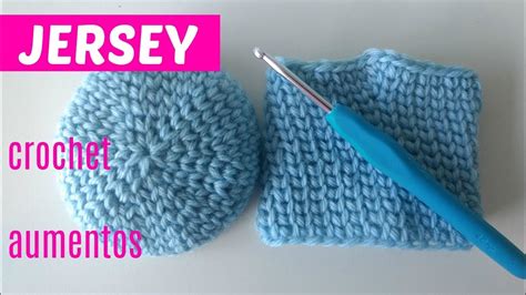 Punto Jersey Crochet Con Aumentos Youtube