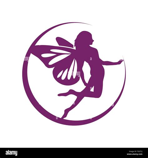 Flying Fairy Silhouette Vector