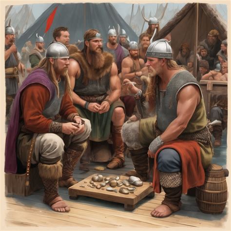 A Viking Trading With Other Cultures This Would Be