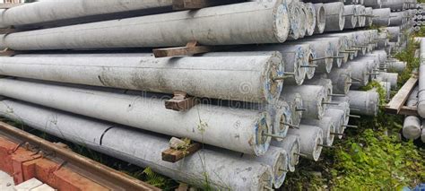 pile  concrete electric poles  medium voltage distribution stock
