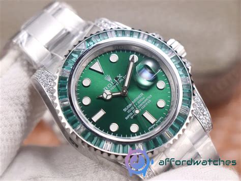 Swiss Made Rolex Green Water Ghost European Custom Edition Green