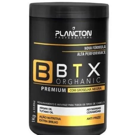 Plancton Btx Botox Orghanic Premium Redutor De Volume Groselha