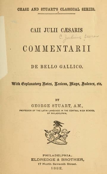 Commentarii De Bello Gallico