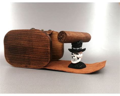 In Stock Ready To Ship Skull Head Cigar Holder Hand Carved Cigar