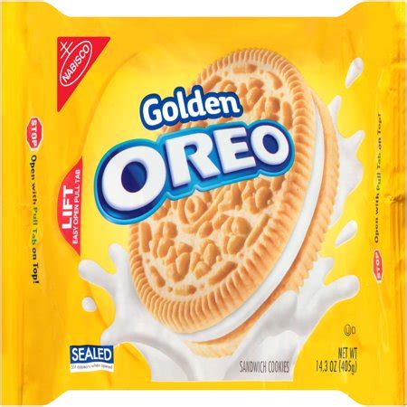 Nabisco Oreo Golden Sandwich Cookies Oz Walmart