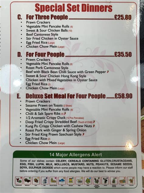 Menu At Yummy House Fast Food Canvey Island