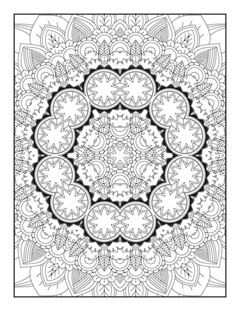 Premium Vector Adult Coloring Page Mandala Coloring Page Coloring Page