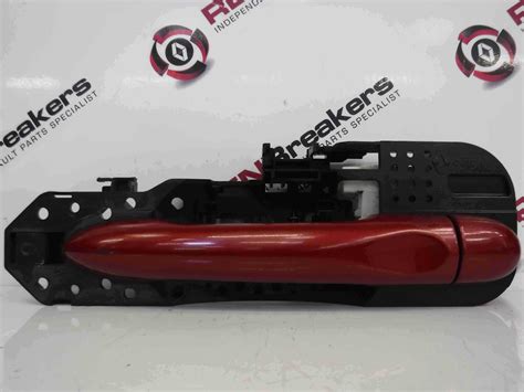 Renault Megane Mk Drivers Osf Front Exterior Door Handle Red