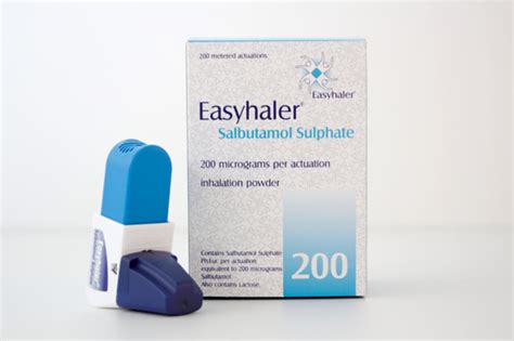 Easyhaler Salbutamol Sulfate 200micrograms Dose Dry Powder Inhaler Orion Pharma Uk Ltd 200