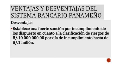 Sistema bancario panameño PPT