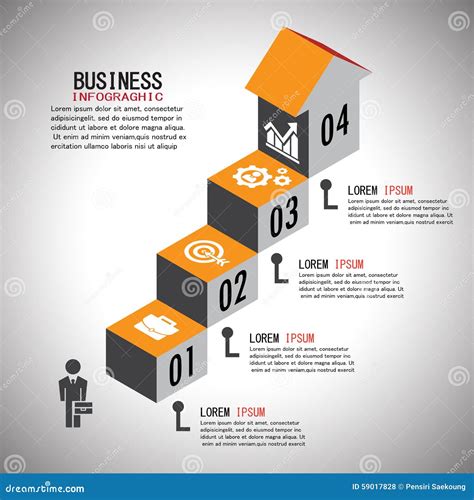 与商人的infographic模板 向量例证 插画 包括有 图表 进程 营销 计算机 设计 图形 59017828