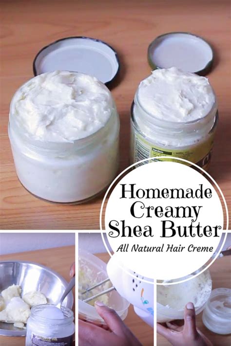 Homemade Creamy Shea Butter An All Natural Hair Creme The Budget Diet