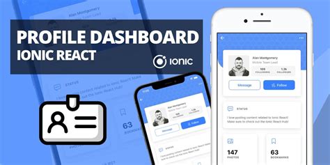 🎉 Ionic Profile Dashboard UI : r/ionic