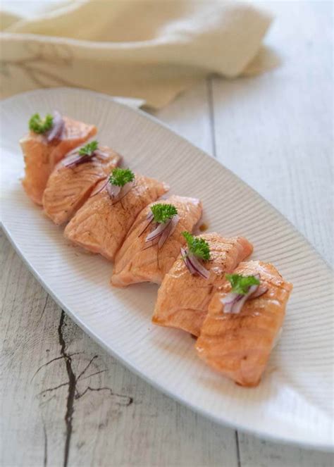 Seared Salmon Nigiri Aburi Salmon Recipe Cooking Salmon Food