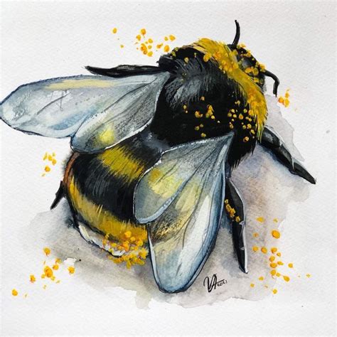 Watercolor Bumblebee Bee Art Watercolor Art Bee Painting Artofit