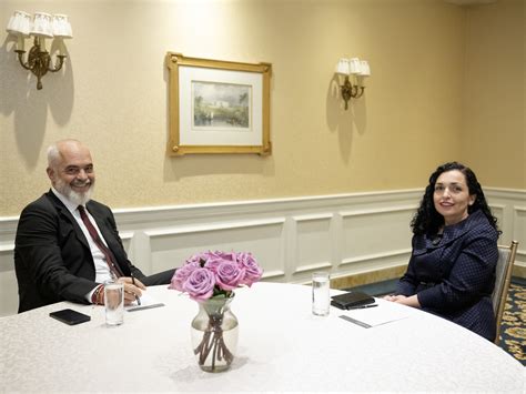 President Osmani Met With The Prime Minister Of Albania Edi Rama