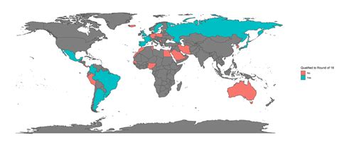 World Cup 2018 Qualified Teams To Round Of 16 R Mapporn