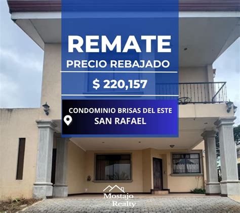 Venta De Casa Condominio Brisas Del Este San Rafael Montes De Oca