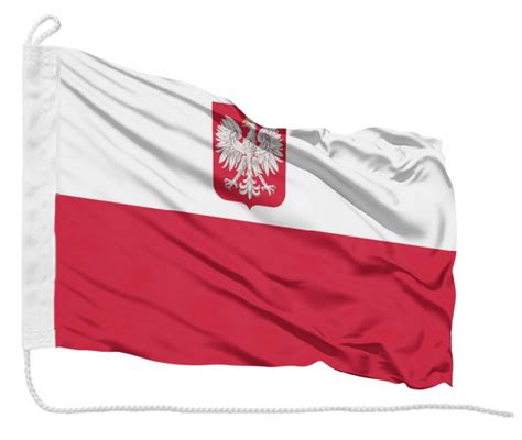 Flaga Polska Z God Em Bandera Jachtowa Eglarska Na Jacht X Cm