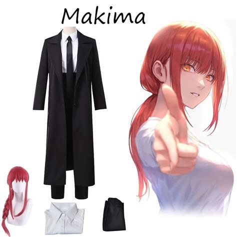 Makima Disfraz De Motosierra Para Hombre Y Mujer Traje De Cosplay De