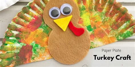 Paper Plate Turkey Craft Make Learning Fun Turkey Crafts Preschool