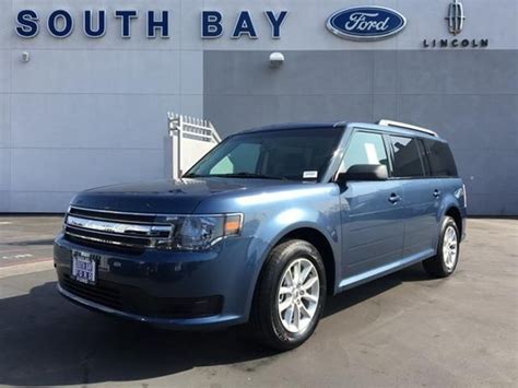 2019 Ford Flex Se Fwd Blue Metallic V6 Cylinder Engine South Bay Ford