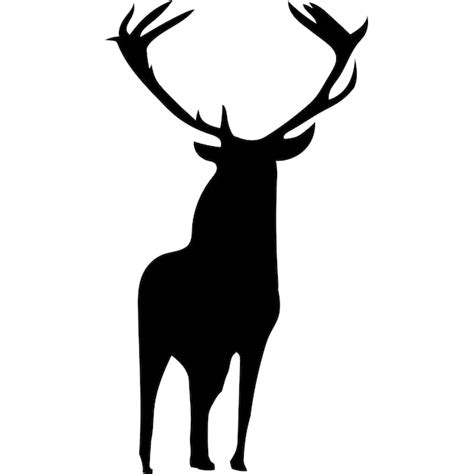 Illustration Vectorielle Des Ic Nes De La Silhouette De Cerf Vecteur