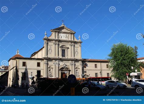 Monastery And Church Of San Marco In Florence Italy Editorial Stock