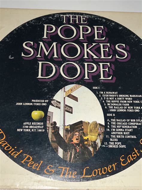 David Peel Lower East Side The Pope Smokes Dope Lp Apple Beatles