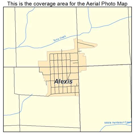 Aerial Photography Map Of Alexis IL Illinois