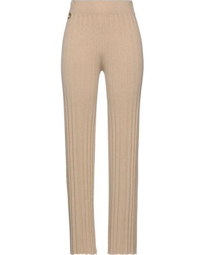 Natural Gai Mattiolo Pants Slacks And Chinos For Women Lyst